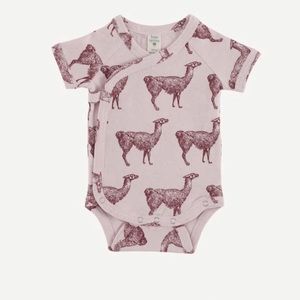 Kate Quinn Llama Short Sleeve Kimono Bodysuit